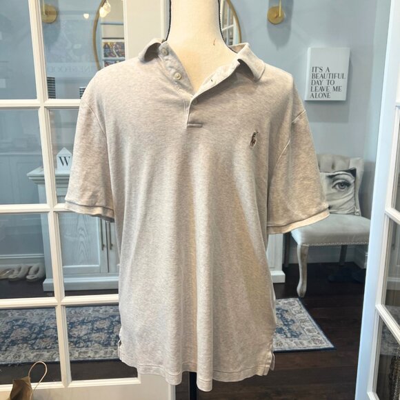 POLO Ralph Lauren Classic Fit Shirt L State Heather Grey - Picture 1 of 6